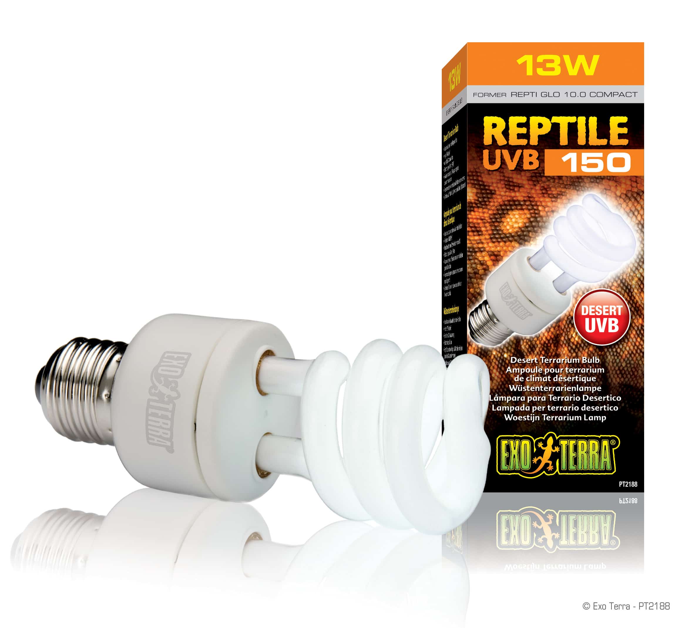 Exo-Terra ReptiGlo UVB150 - 13 watt / Woestijn Terrariumlamp