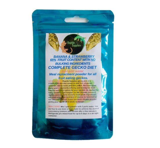 Reptile supplies banaan & aardbei