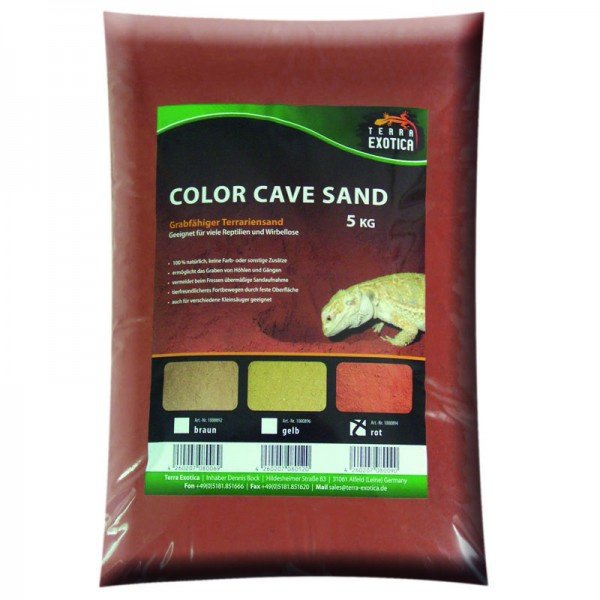 Terra-Exotica Graafbare Terrariumzand ( Rood 5 kg )